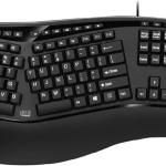 Adesso Ergonomic USB Keyboard with Integrated Palm Rest - Split Key Design