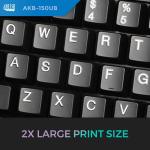 Adesso Ergonomic USB Keyboard with Integrated Palm Rest - Split Key Design