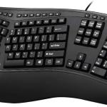 Adesso Ergonomic USB Keyboard with Integrated Palm Rest - Split Key Design