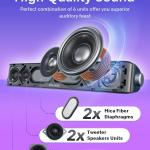 Computer Speakers, HiFi Sound Quality Computer Sound Bar, USB Powered PC Speakers