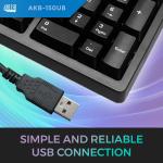 Adesso Ergonomic USB Keyboard with Integrated Palm Rest - Split Key Design