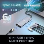 AUH-4035 6-IN-1 USB-C Docking Station