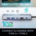 AUH-4035 6-IN-1 USB-C Docking Station