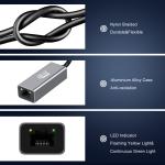 AUH-5000 USB-C to Ethernet Network Adapter
